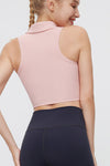 FlexEase™ Collared Crop Top - SALTUM SPORTS
