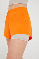 Women's 2 in 1 Biker Swim Running Tennis Basketball Gym Athletic Sports Short with Pockets - SALTUM SPORTS