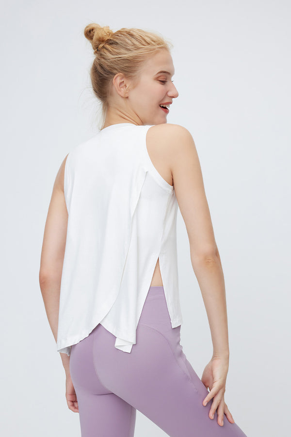 Workout Tie Knot Tank Tops for Women