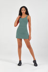 HiTense™ Tennis Dress with Inner Layer-Lt Teal - SALTUM SPORTS