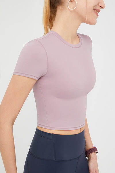 Crop Finesse Short Sleeve - SALTUM SPORTS
