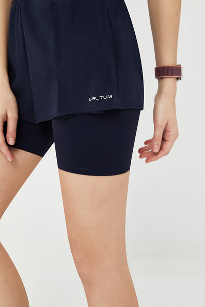 Sustainable High Waist Swim Workout 2 In 1 Short - SALTUM SPORTS