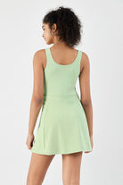 FlexEase™ Tennis Dress for Women-Lt Green - SALTUM SPORTS