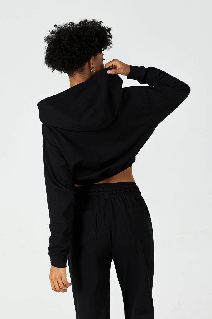 CloudFleece™ Cropped Pullover Hoodie - SALTUM SPORTS