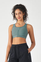 HiTense™ Front Zip Sports Bra - SALTUM SPORTS
