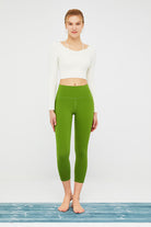 FlexEase™ Middle Waist Legging with Pockets - SALTUM SPORTS