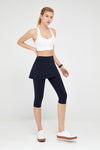FlexEase™ High-Waist Skirted Capri Legging - SALTUM SPORTS