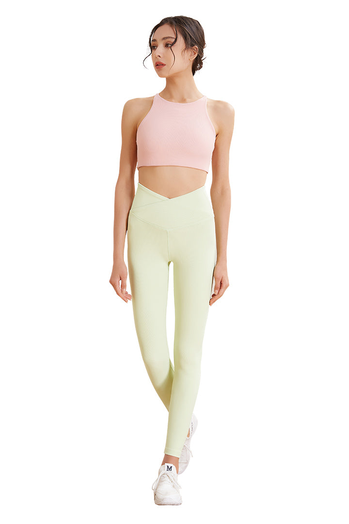 Women's Crossover High Waisted Legging - SALTUM SPORTS