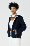 Zip-Up Hooded Sherpa Jacket - SALTUM SPORTS