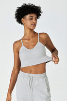 CloudFleece™ Adjustable Cropped Cami Tank - SALTUM SPORTS