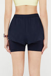 Sustainable High Waist Swim Workout 2 In 1 Short - SALTUM SPORTS