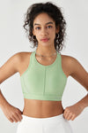 HiTense™ High Support Laser-Cut Sports Bra-Lt Green - SALTUM SPORTS