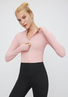 FlexEase™ Cropped Front Zip Long Sleeve Jacket - SALTUM SPORTS