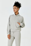 AeroChic™ Half-Zip Pullover-Stone Grey - SALTUM SPORTS