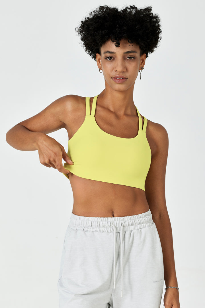 Hitense™ Spaghetti Strap Sports Bra - SALTUM SPORTS