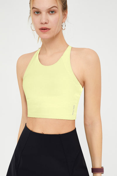 Strappy Cross Back Longline Tank Top - SALTUM SPORTS