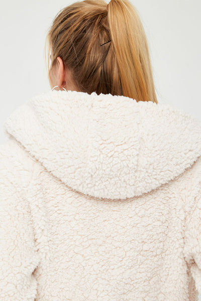 Hooded Sherpa Jacket - SALTUM SPORTS