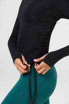Long Sleeve Yoga Tops with Thumb Hole - SALTUM SPORTS