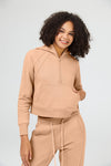 Half Zip Cropped Hoodie - SALTUM SPORTS