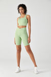 V-shaped Sports Bra and Shorts Set - SALTUM SPORTS