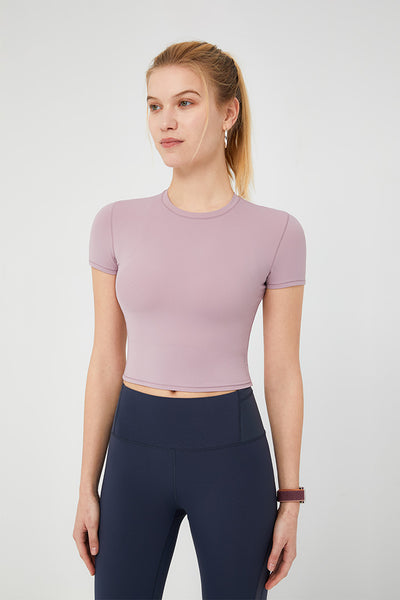 Crop Finesse Short Sleeve - SALTUM SPORTS