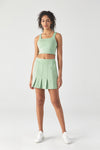 HiTense High-Rise Pleated Mini Skirt-Lt Green saltumsports-ALO-LULULEMON