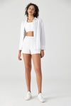 HiTense™ Front Zip Sports Bra & Running Short Set - SALTUM SPORTS