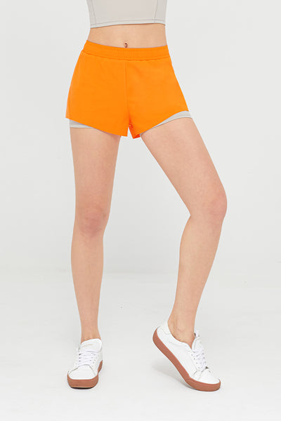 Women's 2 in 1 Biker Swim Running Tennis Basketball Gym Athletic Sports Short with Pockets - SALTUM SPORTS