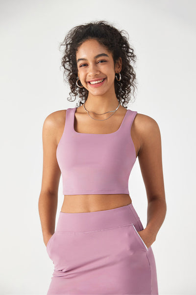 FlexEase™ Back V-shape Longline Sports Bra - SALTUM SPORTS
