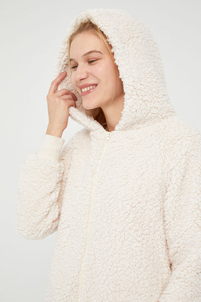 Hooded Sherpa Jacket - SALTUM SPORTS