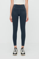 7/8 High Waist Legging/Jegging with Reflective Piping - SALTUM SPORTS
