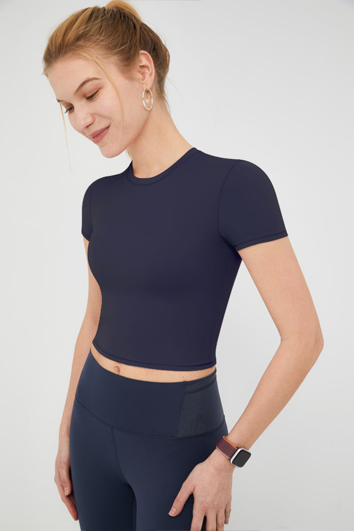 Crop Finesse Short Sleeve - SALTUM SPORTS