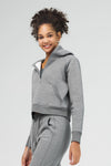 Half Zip Cropped Hoodie - SALTUM SPORTS