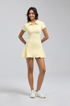 FlexEase™ 2.0 Short Sleeve Tennis Dress with Shorts-saltumsports.com