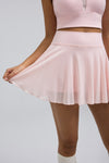 Sheer Mesh Pleated Skirt - SALTUM SPORTS
