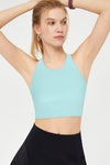Strappy Cross Back Longline Tank Top - SALTUM SPORTS