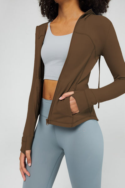 FlexEase™ Full Zip Hooded Define Jacket - SALTUM SPORTS