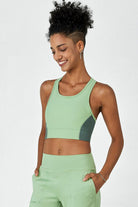 Hitense™ Racerback Sports Bra-Lt Green - SALTUM SPORTS