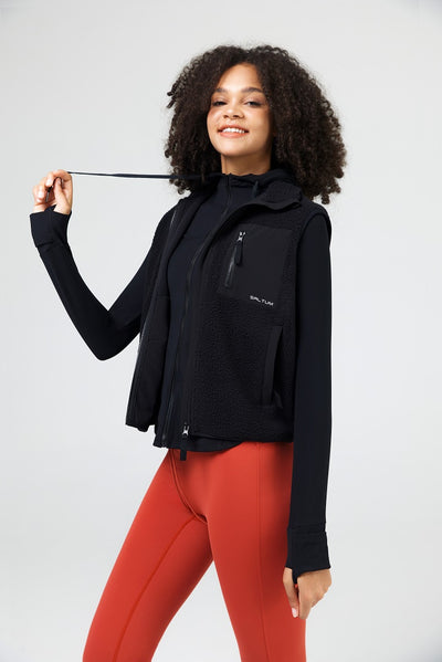 Full Zip Sherpa Vest - SALTUM SPORTS