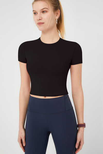 Crop Finesse Short Sleeve - SALTUM SPORTS
