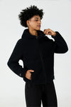 Zip-Up Hooded Sherpa Jacket - SALTUM SPORTS
