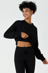 CloudFleece™ Cropped Crew Pullover - SALTUM SPORTS