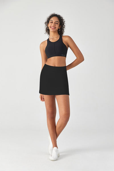 Laser-Cut Sports Bra & Tennis Skirt Set - SALTUM SPORTS
