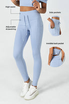 CloudFleece™ High-Waist Drawstring Legging - SALTUM SPORTS