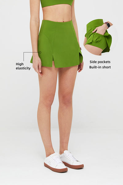 FlexEase™ Women's 2 in 1 Tennis Skirt with Side Pockets - SALTUM SPORTS