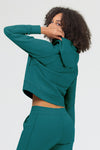 Half Zip Cropped Hoodie - SALTUM SPORTS