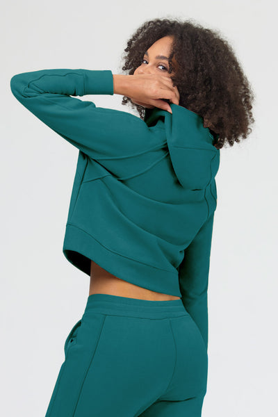 Half Zip Cropped Hoodie - SALTUM SPORTS
