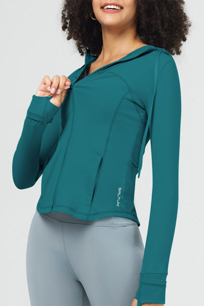 FlexEase™ Full Zip Hooded Define Jacket - SALTUM SPORTS