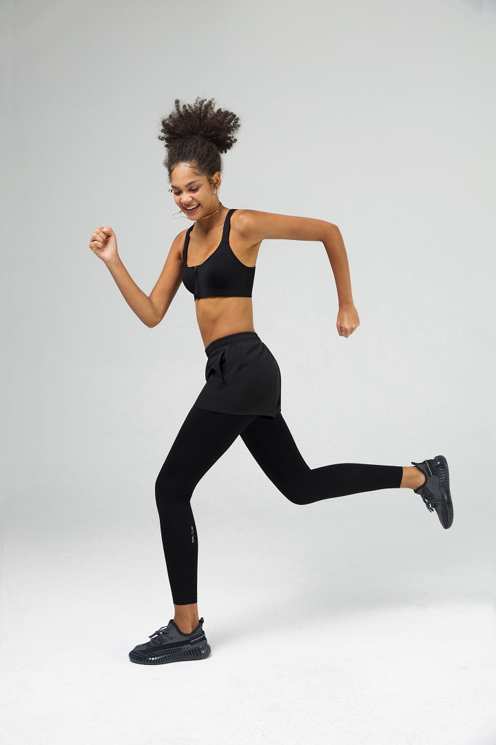 2 In 1 Tennis Legging with short | SALTUM SPORTS