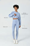 Saltumsports.com Saltum - CloudFleece™ Cropped Crew Pullover & Legging Set 7 8 leggings LULULemon ALO 